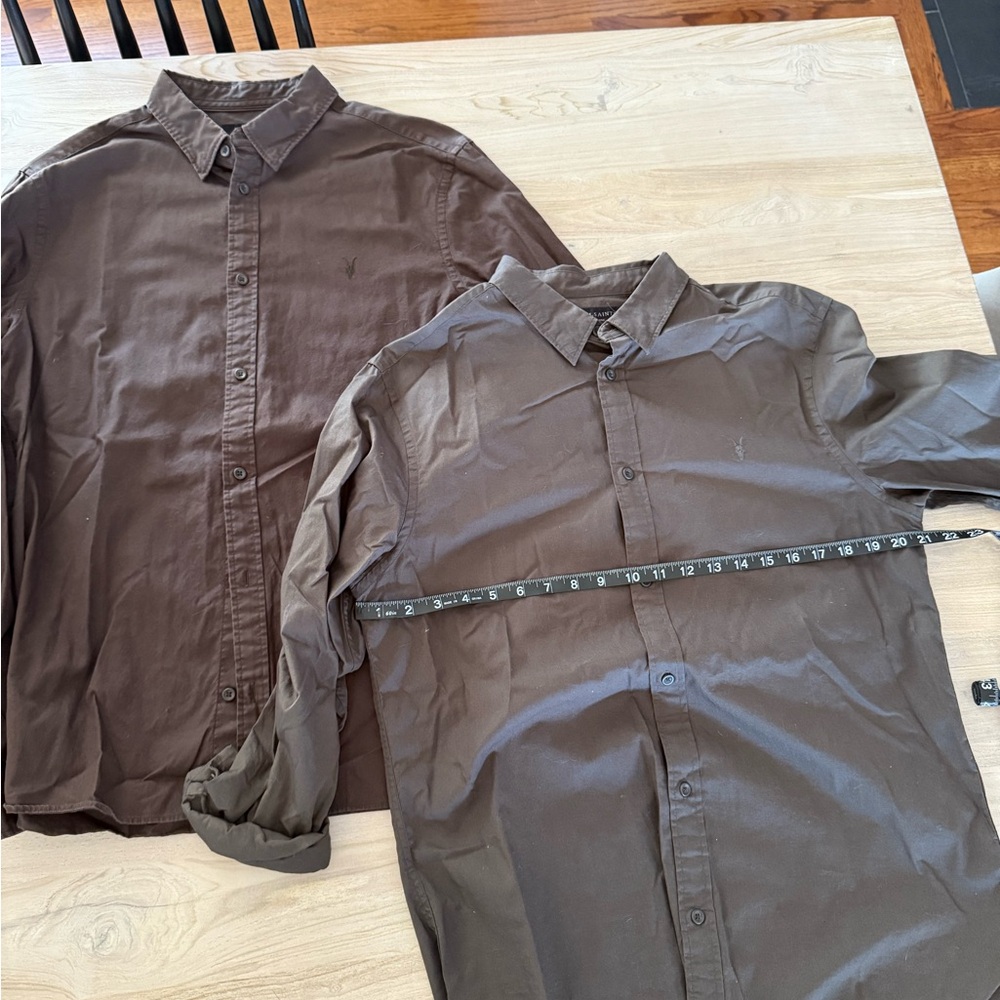 TWO All Saints Casual Button Down Shirt